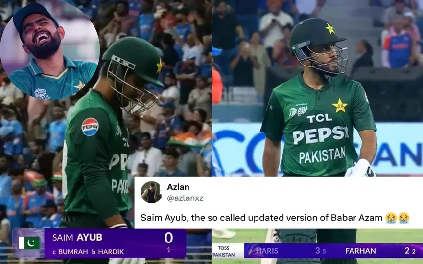 "So Called Updated Version": Babar Azam Fans Ridicule Saim Ayub, Haris For Failures Vs India